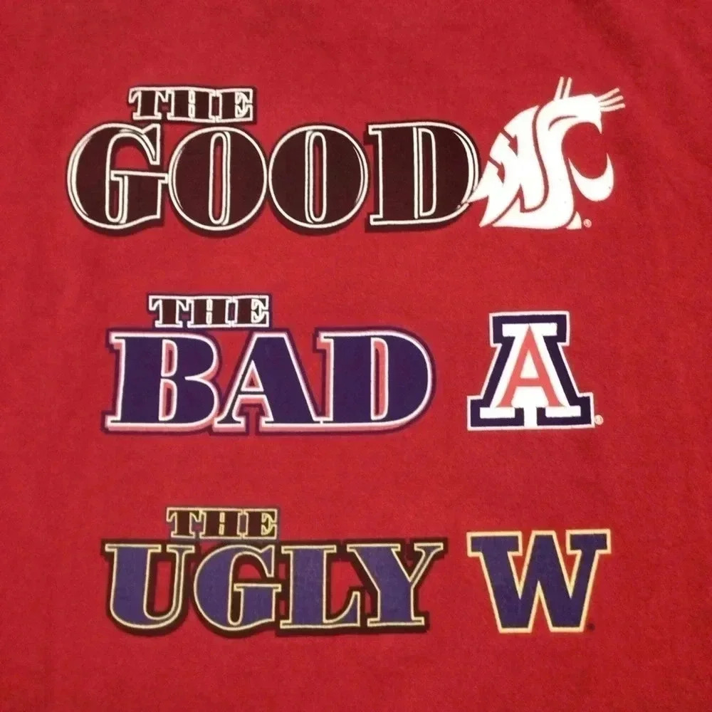 Vintage Washington State Cougars the good the bad the ugly T-shirt - Picture 4 of 6